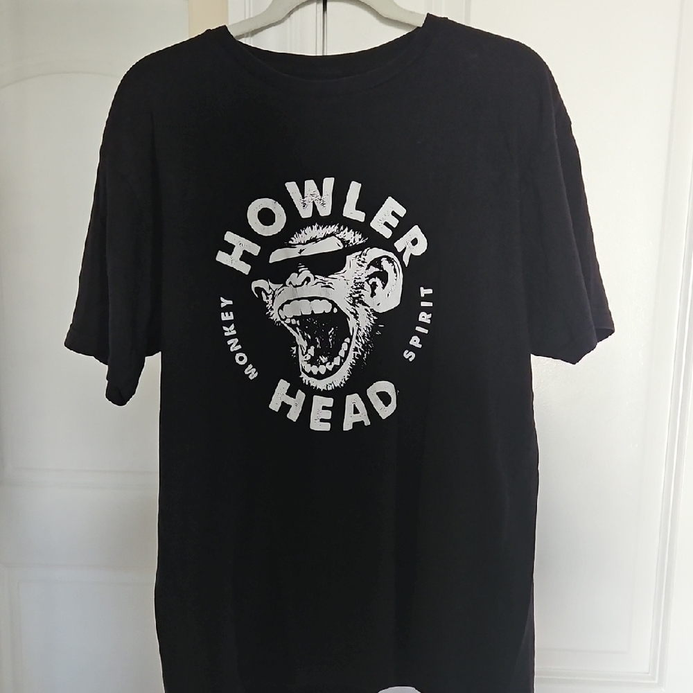 Black and White Short Sleeve Tee with Graphic Print